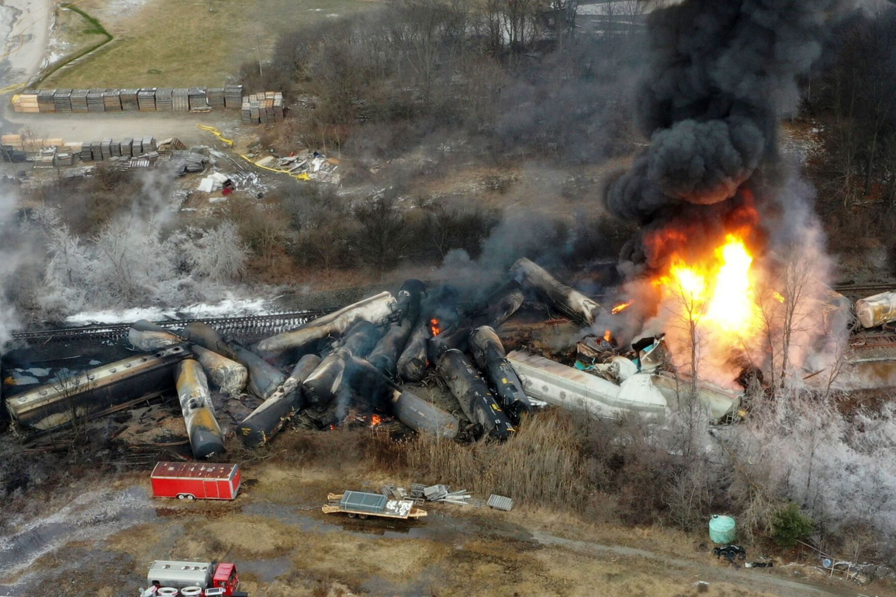 Biden calls out Norfolk Southern in his first visit to site of East Palestine train disaster